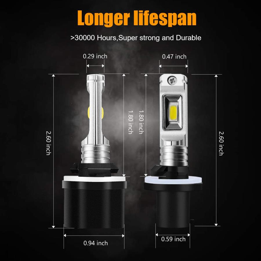 【並行輸入品】JDM ASTAR 9G2 超高輝度ハイパワー 880 LED フォグライト電球 ゴールデンイエロー JDM ASTAR 9G2