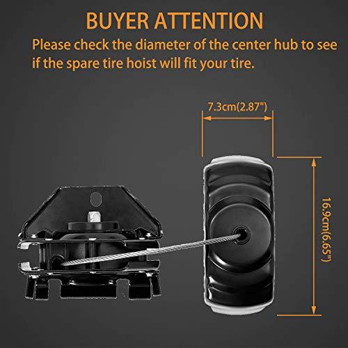 並行輸入品】Gledewen スペアタイヤホイスト スペアタイヤウインチ