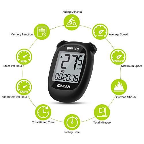 【並行輸入品】MEILAN M3 ミニ GPS バイク コンピューター ワイヤレス バイク 走行距離計 速度計 自転車コンピューター IPX5_7