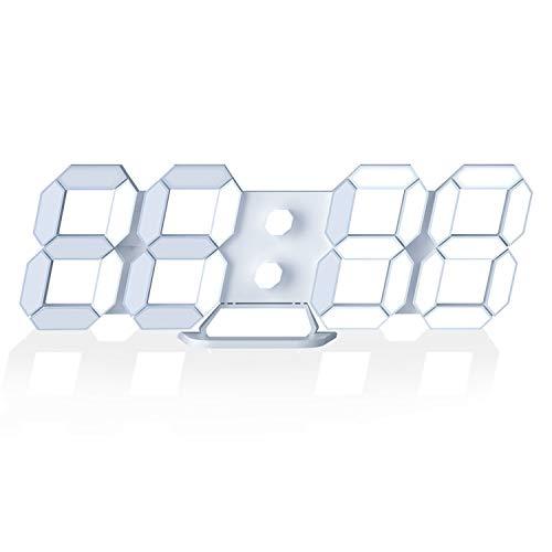 【並行輸入品】3D LEDデジタル時計 9.7イン 明るさ調整 目覚まし時計 壁掛け時計年/月/日の温度表示、ナイトランプ寝室、キッチン、居間な_1