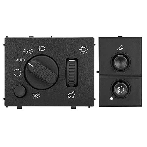 【並行輸入品】ヘッドライトスイッチ＆フォグランプカーゴライトコントロール交換 19381535 15143597、2003 2006年式シボレー_1
