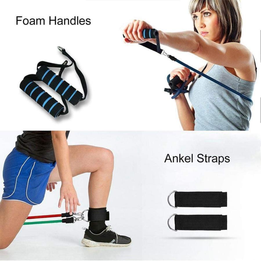 【並行輸入品】WSJYP Resistance Bands Exercise Bands11Pcs Set Expander Yoga Exe_3