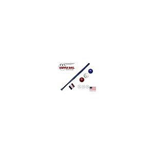 【並行輸入品】WIFFLE〓 ボールとバットセット 限定版ヤンキースチームカラー 公式ブルーバット レッド ホワイト ブルー ボールセット WIの画像