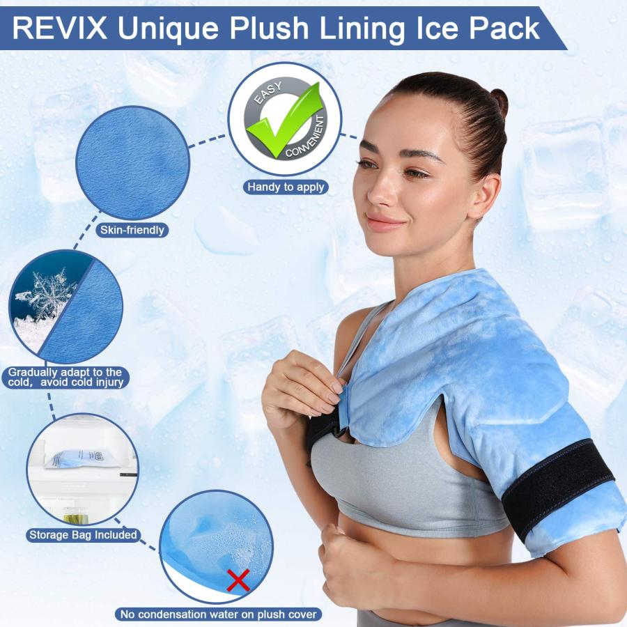 【並行輸入品】REVIX Shoulder Ice Pack Rotator Cuff Cold Therapy Wraps for Painの画像