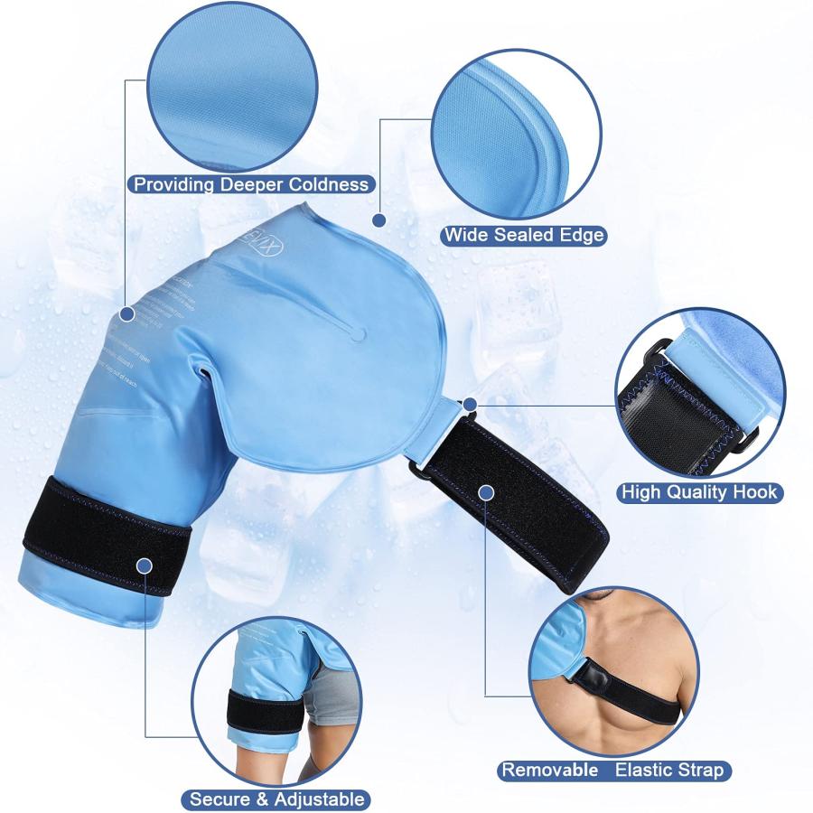 【並行輸入品】REVIX Shoulder Ice Pack Rotator Cuff Cold Therapy Wraps for Painの画像