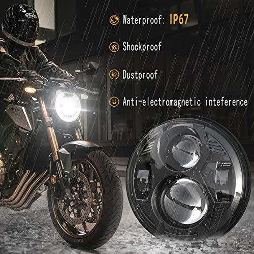 【並行輸入品】5.75インチ ラウンド LED ヘッドライト 51W 5 3/4インチ ヘッドライト Harley Dyna Sportster_7