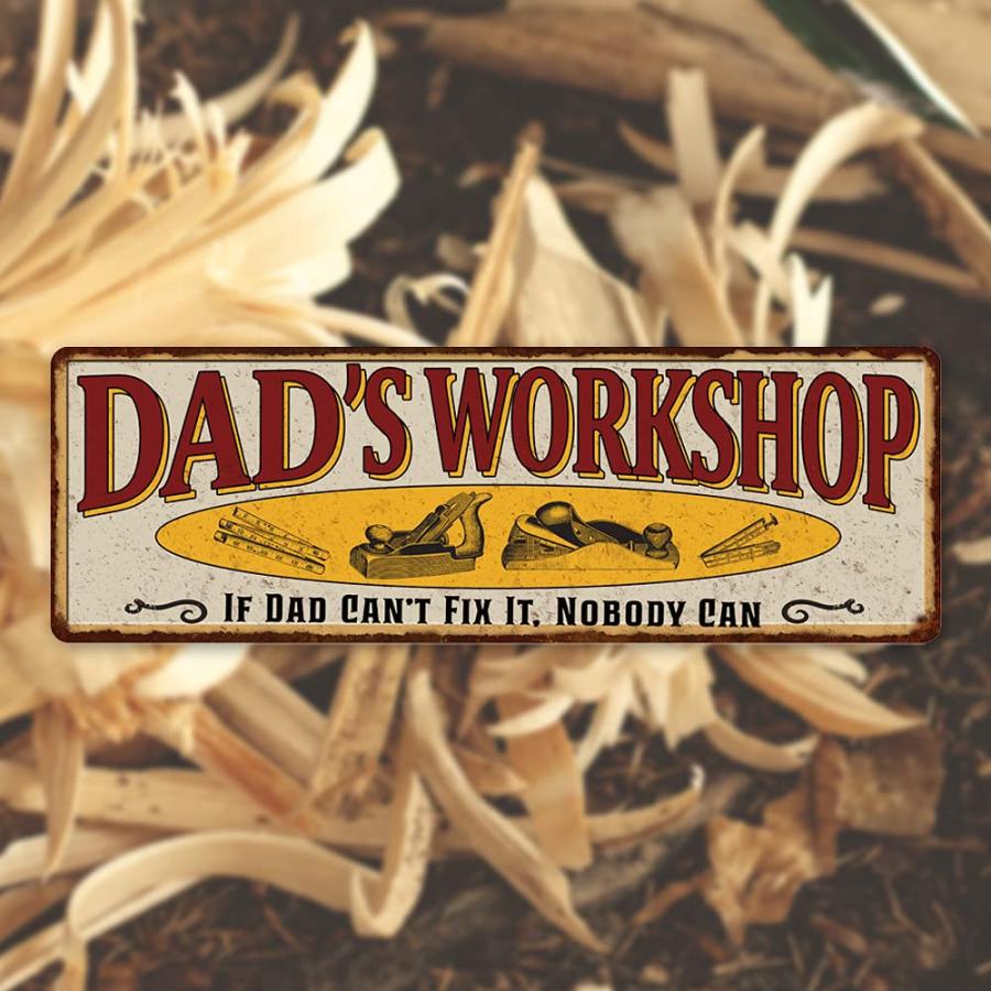 【並行輸入品】Dad's Workshop Sign Man Cave Rustic D〓cor Accessories Bar Beer G_2
