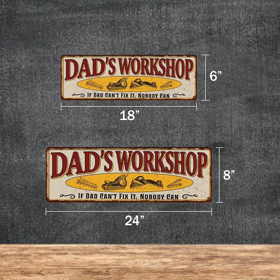 【並行輸入品】Dad's Workshop Sign Man Cave Rustic D〓cor Accessories Bar Beer G_5