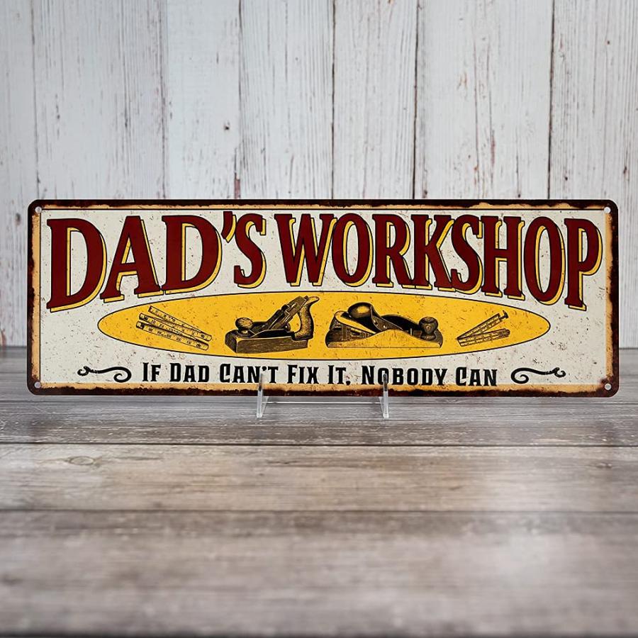 【並行輸入品】Dad's Workshop Sign Man Cave Rustic D〓cor Accessories Bar Beer G_8