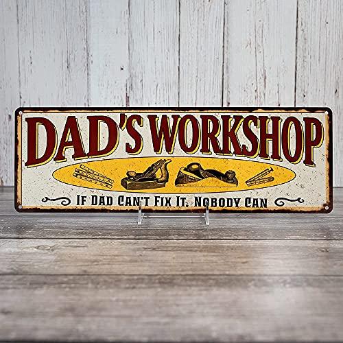 【並行輸入品】Dad's Workshop Sign Man Cave Rustic D〓cor Accessories Bar Beer G_9
