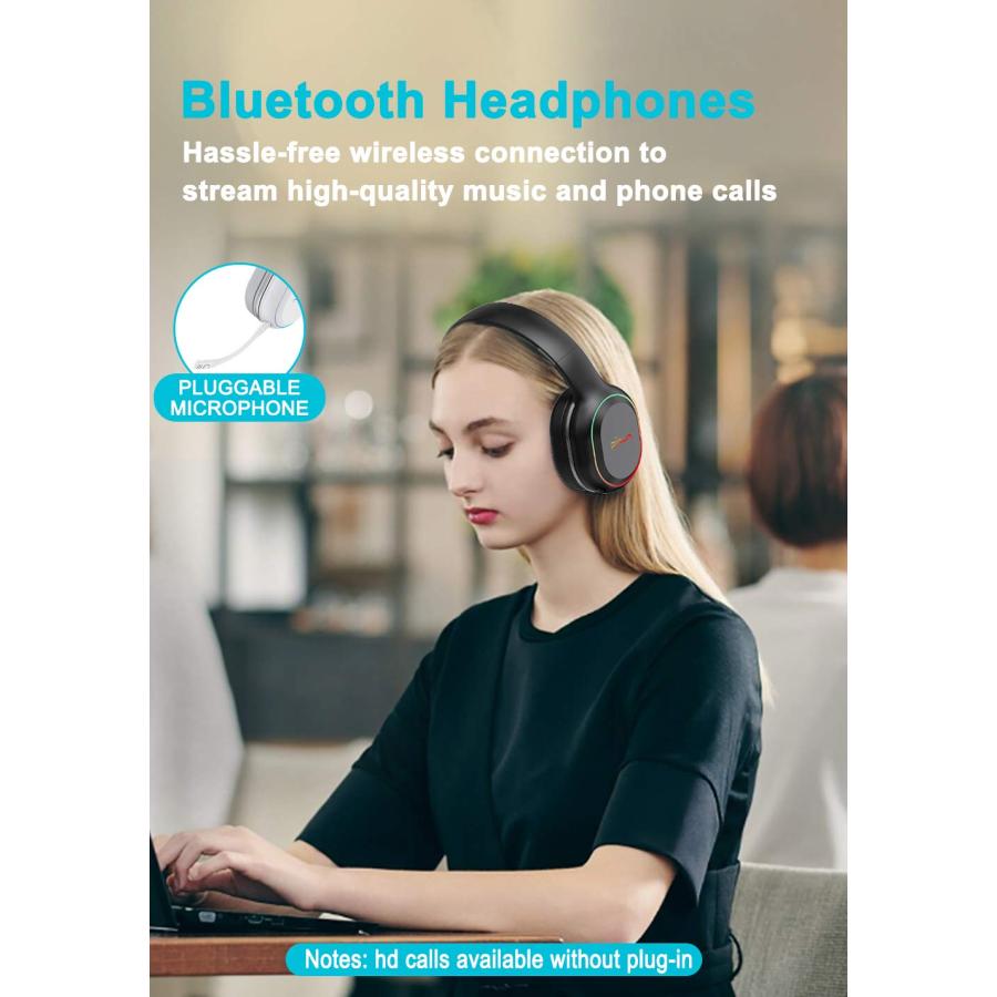 Bluetooth Headphones with Microphone Deep Bass Wireless Headphon 並行輸入品｜import-tabaido｜04