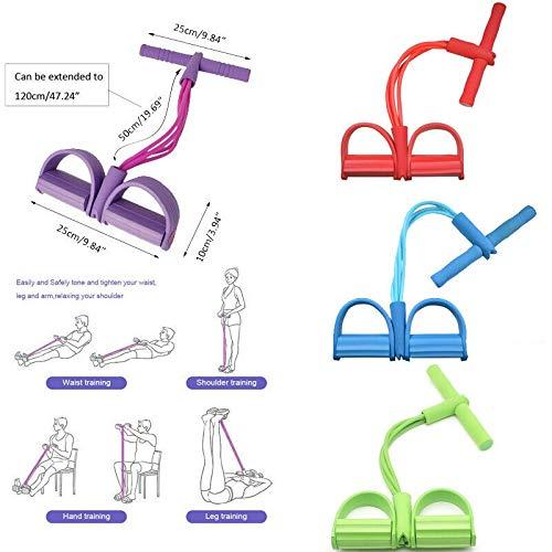 【並行輸入品】Exercise Bands 4 Tubes Strong Fitness Yoga Resistance Bands Lateの画像