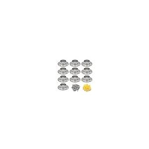 【並行輸入品】Pxyelec ステンレススチール クローゼットロッドフランジホルダーセット シャワーロッド フランジソケットブラケット 直径1イ | ブランド登録なし | 02