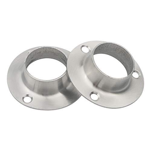 【並行輸入品】Pxyelec ステンレススチール クローゼットロッドフランジホルダーセット シャワーロッド フランジソケットブラケット 直径1イ | ブランド登録なし | 07