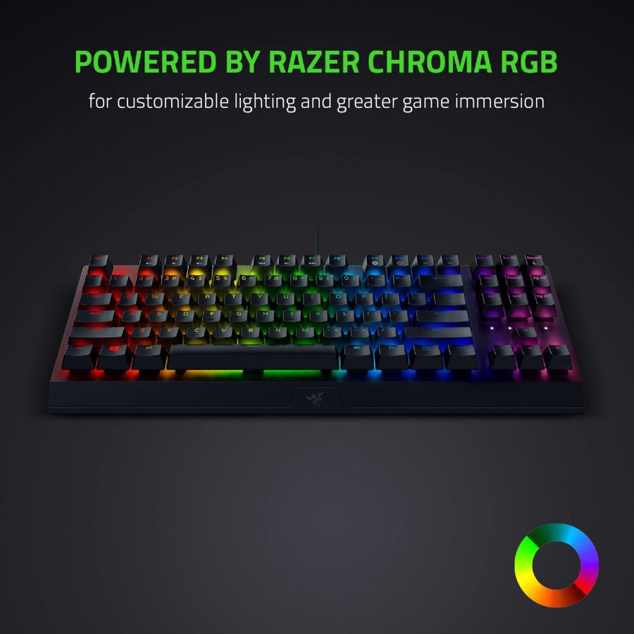 Razer BlackWidow V3 テンキーレスメカニカルゲームキーボード: Razerメカニカルスイッチ   Chroma  並行輸入品｜import-tabaido｜09