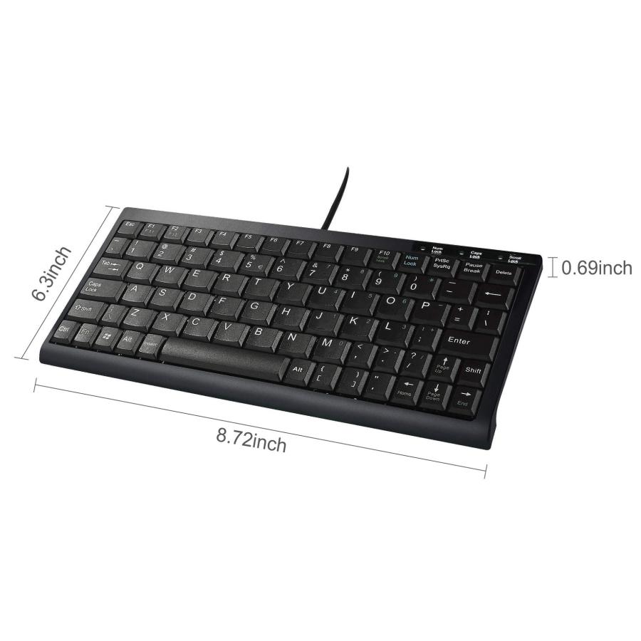 DSI スーパーミニキーボード フルサイズ 80キー かなりシザースイッチ DSI Super Mini Keyboard wit 並行輸入品｜import-tabaido｜07