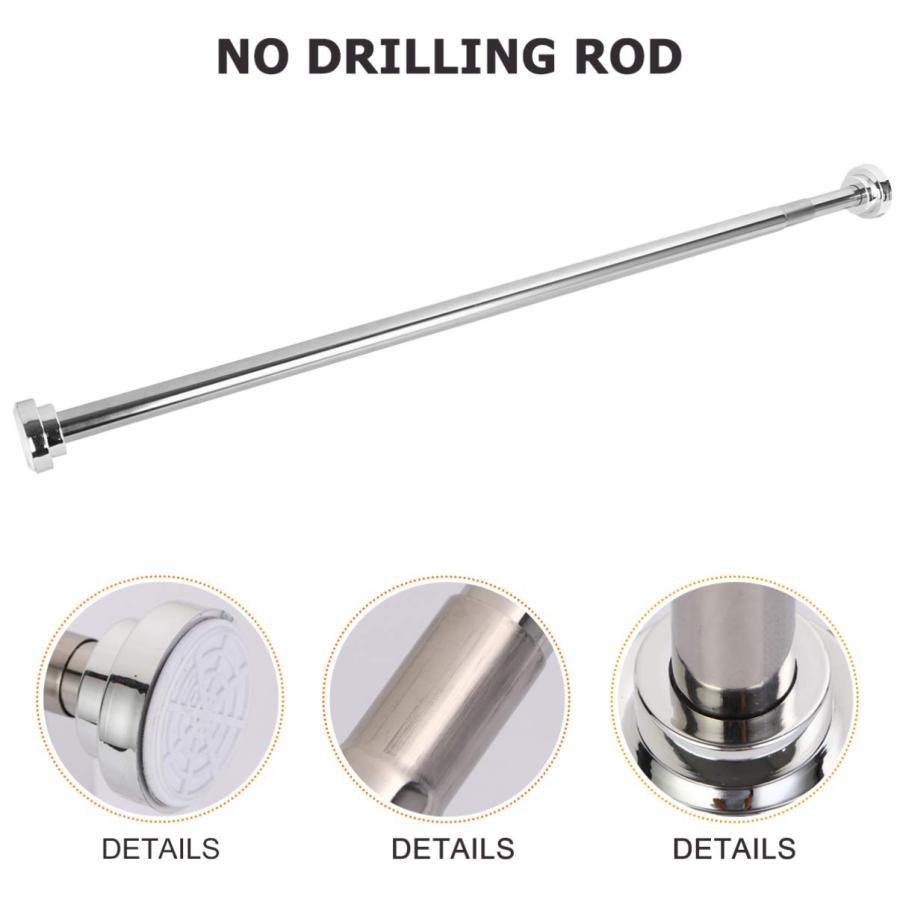 【並行輸入品】Cabilock Clothes Hanging Rod Stainless Steel Tension Rod Extenda_9