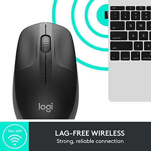 Logitech M190 Wireless Mouse Full Size Comfort Curve Design 1000 並行輸入品｜import-tabaido｜08