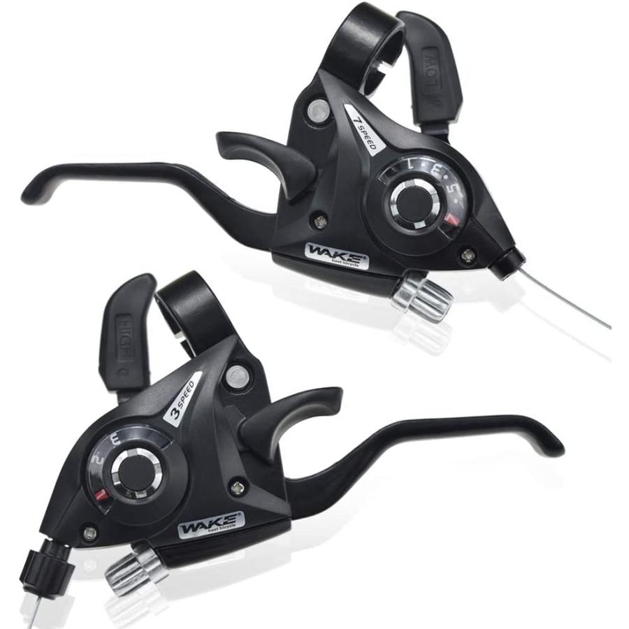 並行輸入品】FOMTOR 3x7 21Speed MTB バイク 左右ブレーキレバー