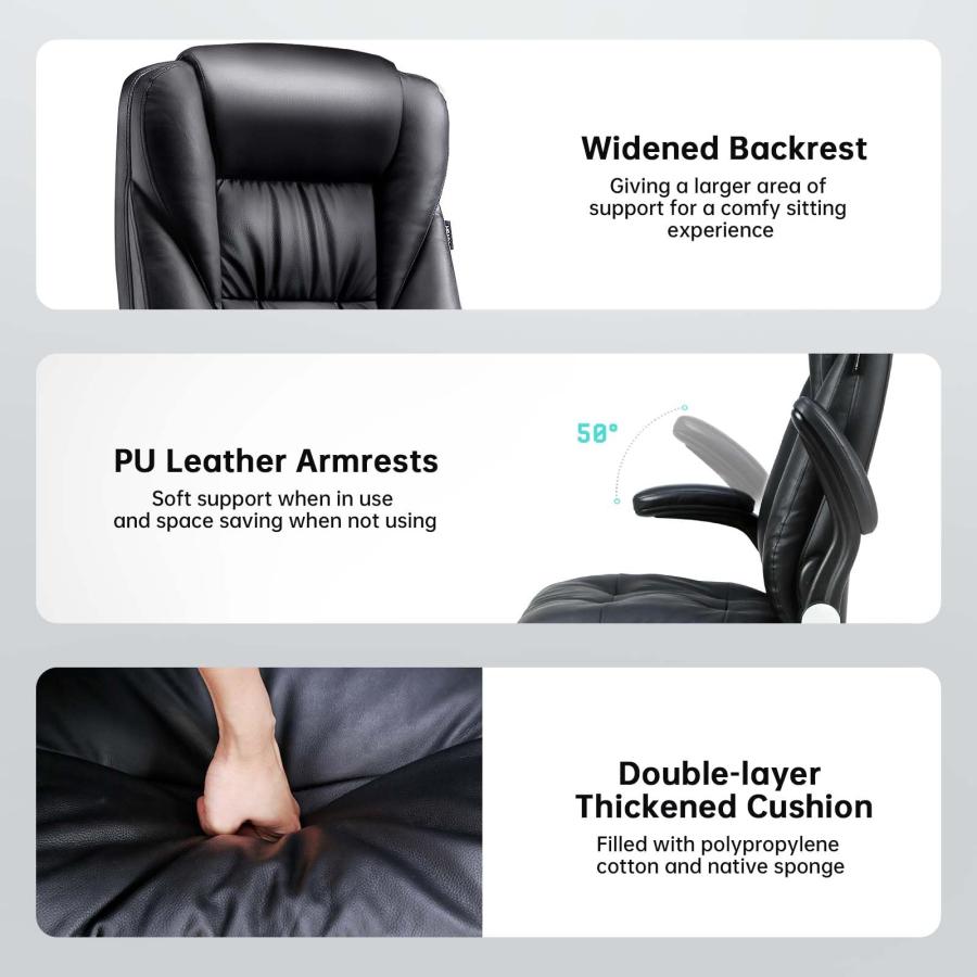 並行輸入品】Hbada エグゼクティブオフィスチェア ビッグ&トール
