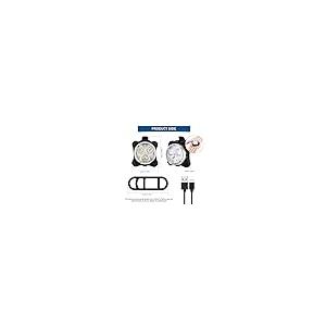 【並行輸入品】LED 自転車ライト 前後 充電式 ブライトバイクライト 自転車ヘッドライト テールライト USBケーブルとマウントストラップ付きの画像