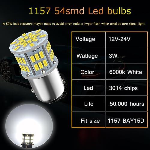 【並行輸入品】Melphan Auto 1157 Led Brake Light Bulb, 12V 24V 1157 7528 2357 2_7