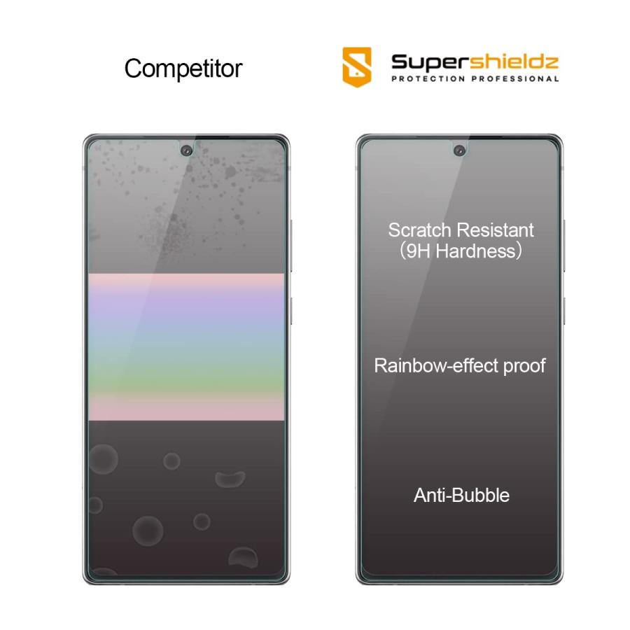 Supershieldz (スーパーシールド) (2枚パック) Samsung Galaxy Note 20 5G 強化ガラススク 並行輸入品｜import-tabaido｜04