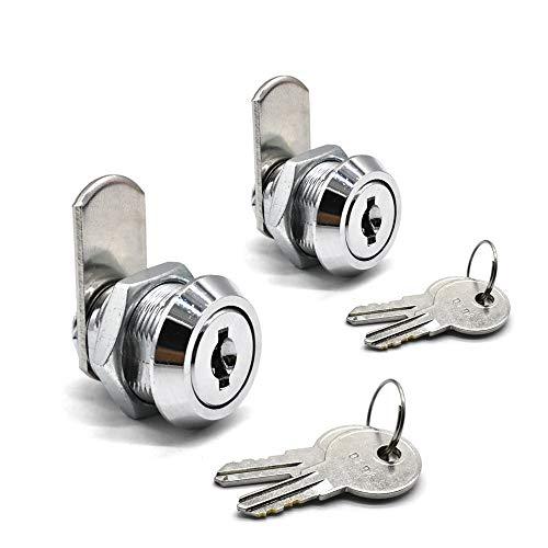 【並行輸入品】2個パック キャビネット カムロック 5/8インチ チューブ状カムロック 同一鍵付き 自動販売機 トラック ピックアップツールボッ_1