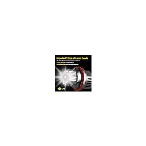 【並行輸入品】Apmatauto 2個セット ホワイト エンジェルアイ ヘイロー リング マーカー ライト LED 電球 ヘッドライト 80W