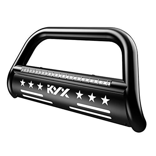 【並行輸入品】KYX ブルバー 99 06 シボレー シルバラード 1500 ピックアップトラック 3インチ ブラシ グリルガード ライトバー付の画像
