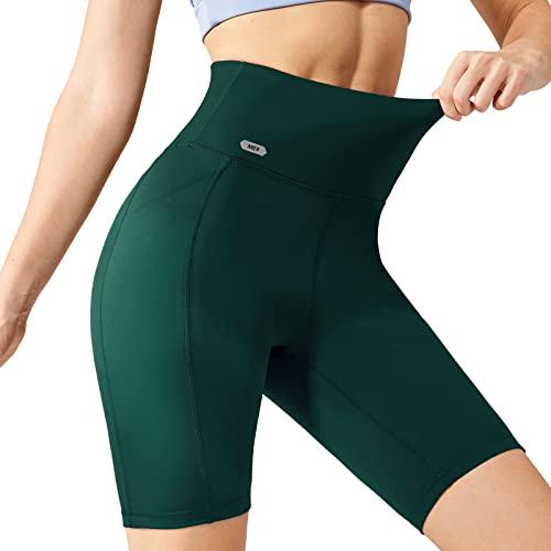 MIER Biker Shorts for Women with Side Pockets 8" High Waist Yoga 並行輸入品｜import-tabaido｜05