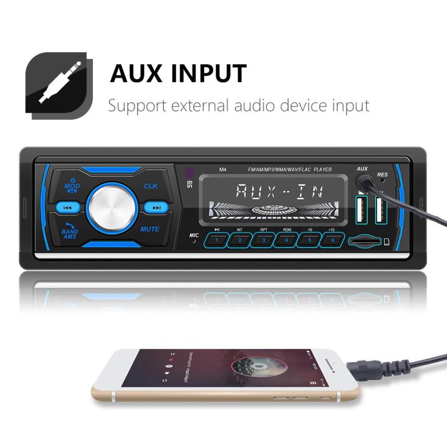 Gorgeri 1Din Car MP3 Player Stereo Audio Music RDS DAB+ with Col 並行輸入品｜import-tabaido｜10