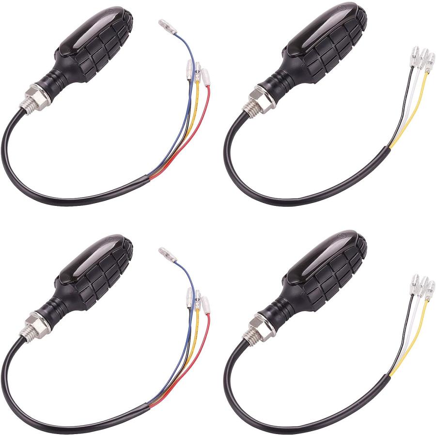 【並行輸入品】Kinstecks [新バージョン] 4個 モーターサイクルインジケーター 流れるウィンカーライト モーターバイクターニングインジ 並行