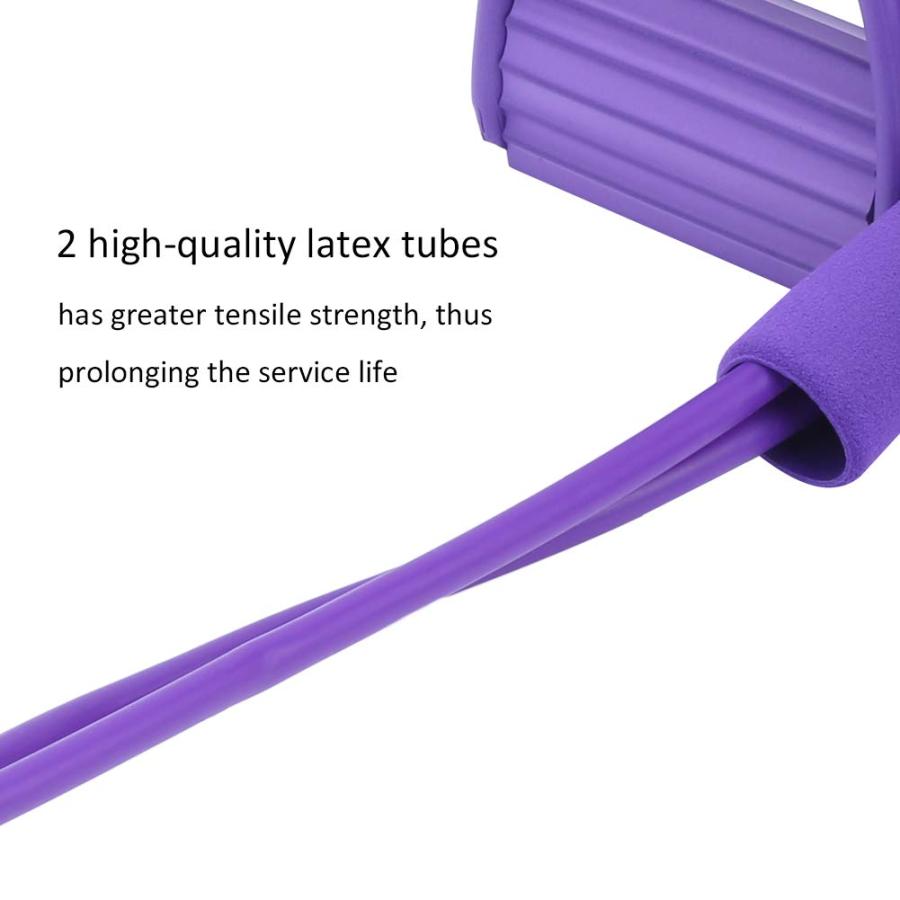 【並行輸入品】2 Tube Foot Pedal Pull Rope Sit up Bodybuilding Expander Elasticの画像