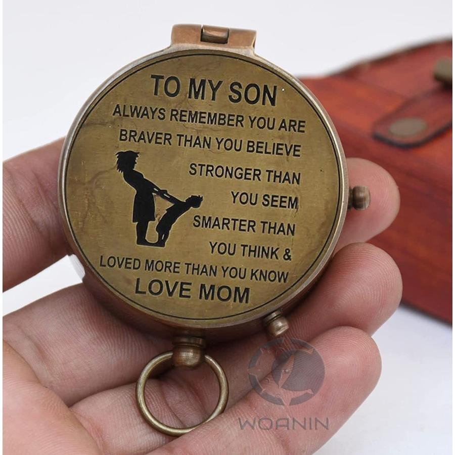 【並行輸入品】ケース付きコンパス/息子へのギフト/母から息子へのギフト WOANIN Son Gifts, to Son Compass   Mの画像