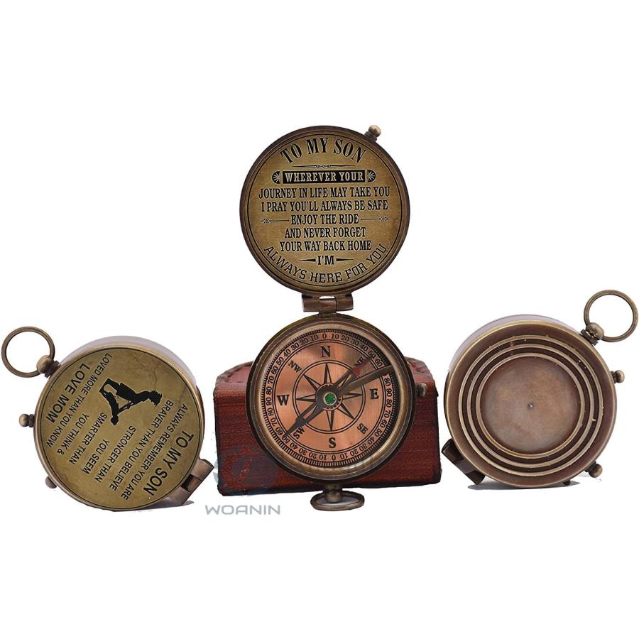 【並行輸入品】ケース付きコンパス/息子へのギフト/母から息子へのギフト WOANIN Son Gifts, to Son Compass   Mの画像