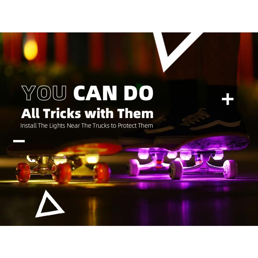 並行輸入品】SKATEENA LEDライト スケートボード ロングボード