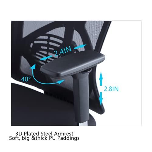 並行輸入品】Ticova Ergonomic Office Chair High Back Desk with