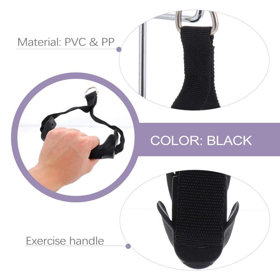 【並行輸入品】WINOMO 1 Pair Resistance Band Handles Cable Band Handles Pulleyの画像