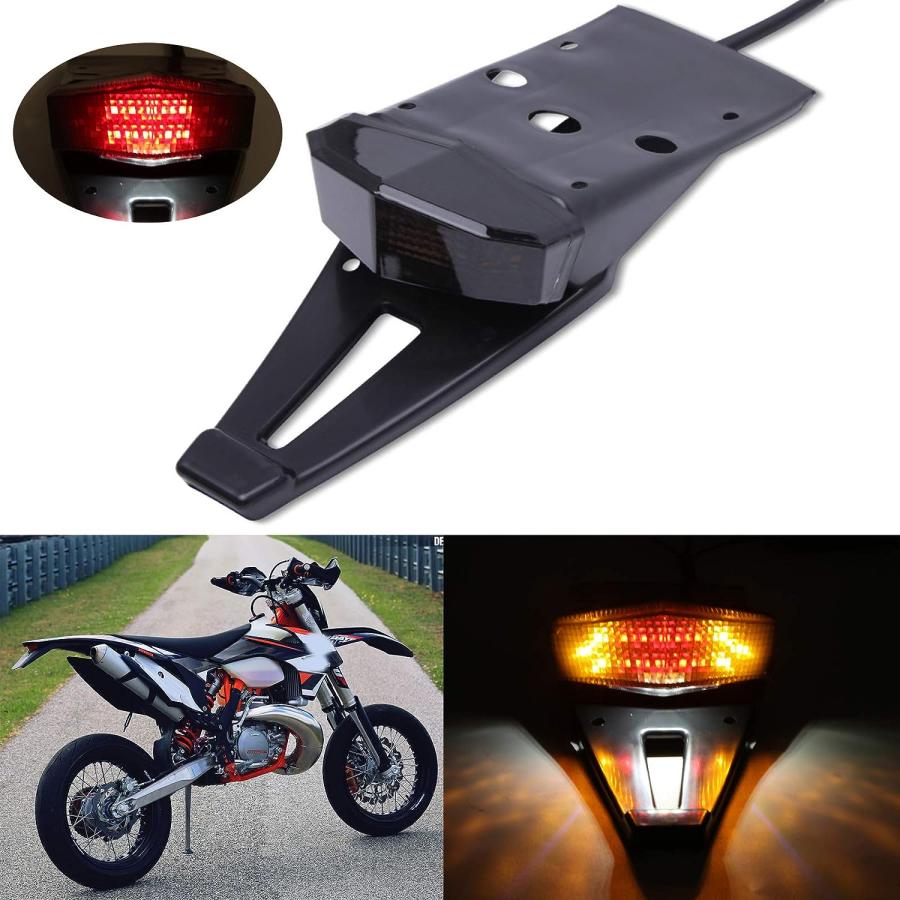 【並行輸入品】Rich Choices オートバイ LED リアフェンダー ブレーキテールライト ウィンカー ランニングランプ ボバー ダートバ 並行