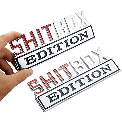 【並行輸入品】SHITBOXエディション エンブレム トラック 外装バッジ 3Dステッカー ネームプレート 交換用 GMC Chevy Fシリー_1