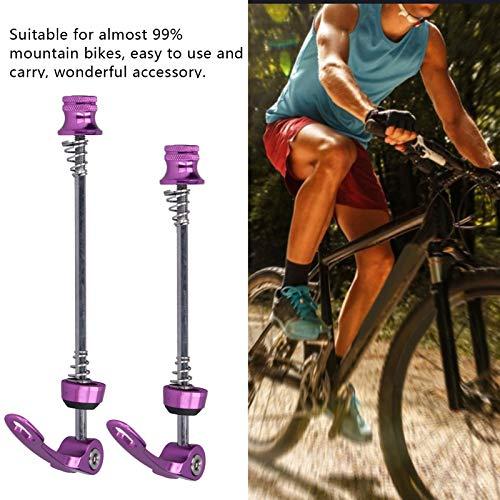 【並行輸入品】Alomejor 2個 自転車 クイックリリース スキュア フロント リア スキュア ロード マウンテン バイク クイック リリー_4