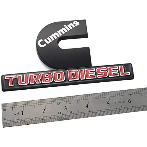 【並行輸入品】1x 6.3インチ Big Cummins ターボエンブレム 3Dバッジステッカー 高出力ネームプレート交換用 2500 3500の画像