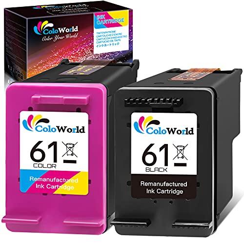 ColoWorld リサイクルインクカートリッジ HP 61用 HP Envy 4500 5530 4501 OfficeJet  並行輸入品｜import-tabaido｜02