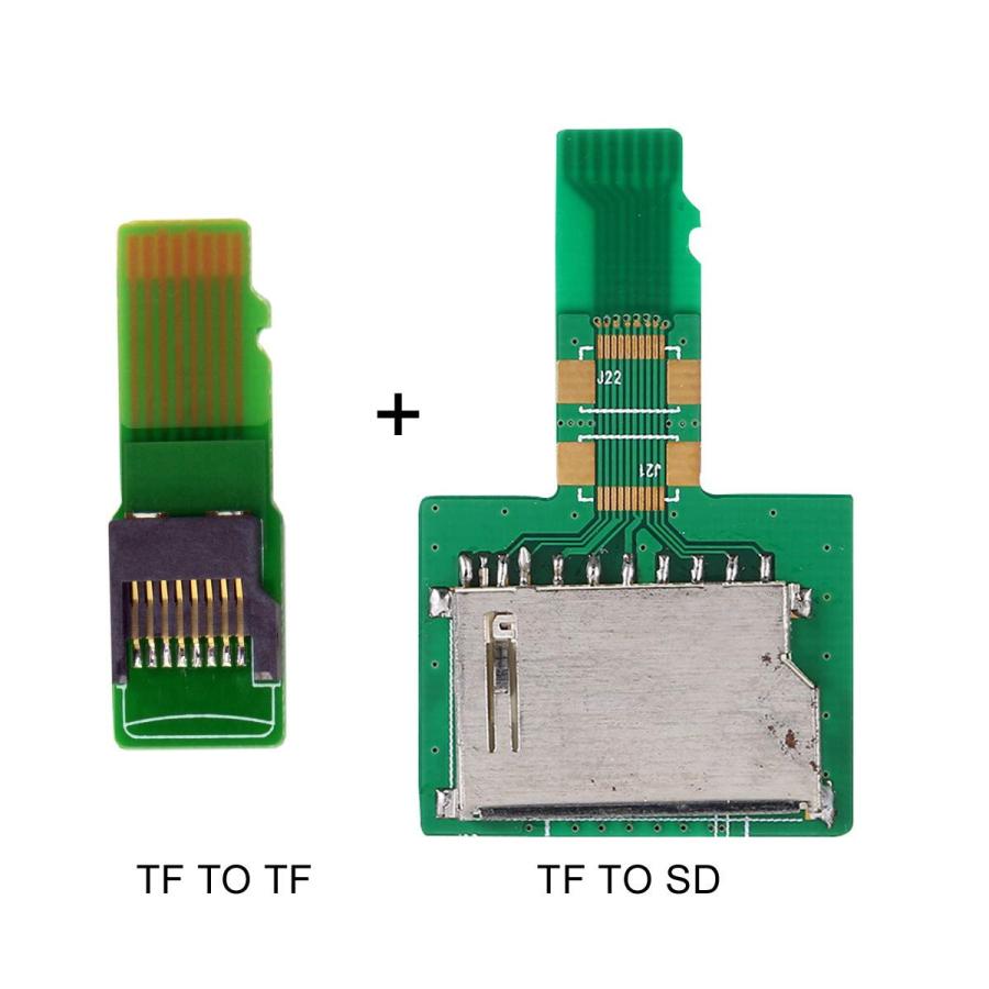 10%クーポン xiwai SD TFカードソケットメスからMicroSD TFオスメモリーカードキット延長アダプターテストツールエクステンダー 並行輸入品