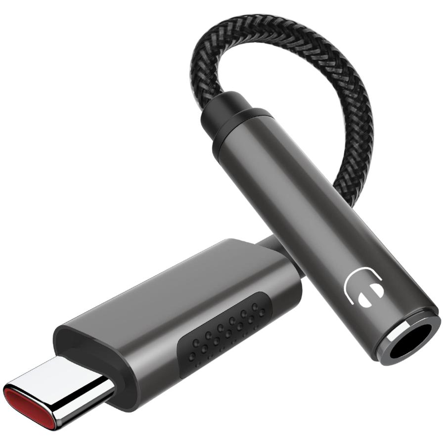 TITACUTE USB C ヘッドホンアダプター ポータブルイヤホンケース付き USB C   3.5mm ドングル オーディオ 並行輸入品｜import-tabaido｜03