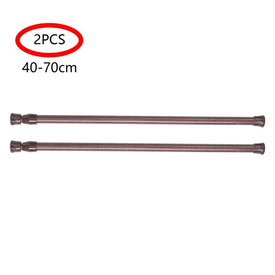【並行輸入品】YiZYiF 2Pcs Spring Tension Rod Curtain Rods Adjustable Expandablの画像