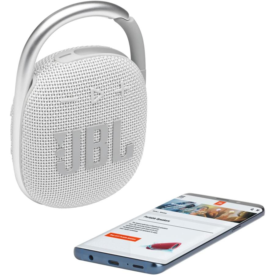 JBL Clip 4  White - Portable Bluetooth 5.1 Speaker - Up to 10 Hou｜import-tabaido｜09