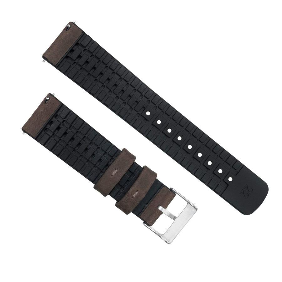 並行輸入品】[BARTON WATCH BANDS] レザー & ラバー ハイブリッド