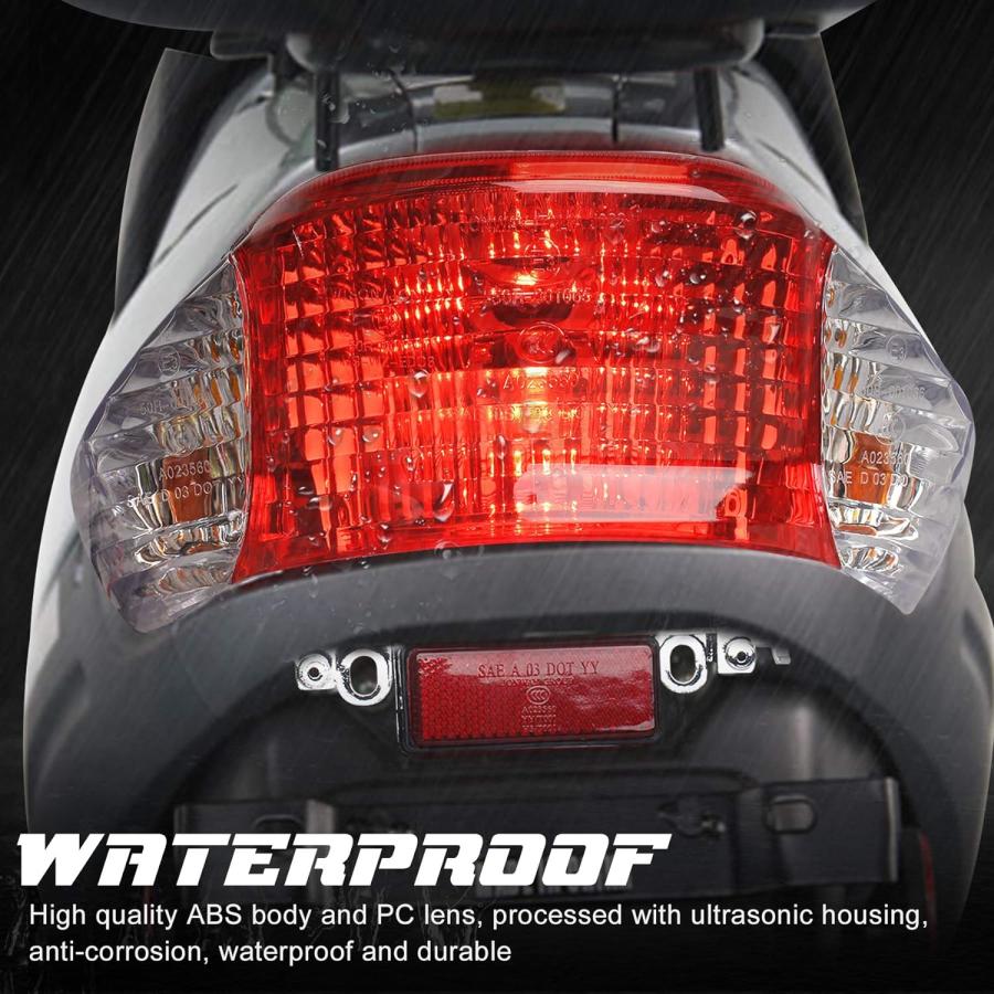 【並行輸入品】NTHREEAUTO スクーター 原付テールライト リアブレーキ ウィンカー テールライト 汎用 Gy6 Tao Tao Sunn 並行の画像